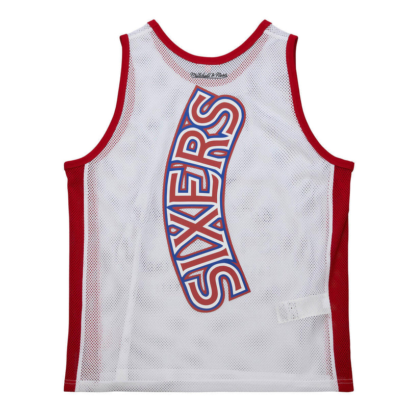 NBA WOMEN'S OVERSIZED MESH TANK TOP 76ERS - White - Image 2 NBA WOMEN'S OVERSIZED MESH TANK TOP 76ERS - White - Image 2