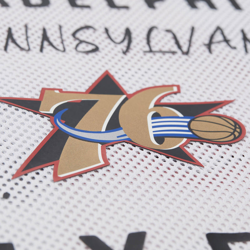 NBA WOMEN'S OVERSIZED MESH TANK TOP 76ERS - White - Image 3 NBA WOMEN'S OVERSIZED MESH TANK TOP 76ERS - White - Image 3