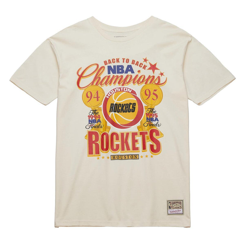 NBA CHAMPIONS TEE ROCKETS - VINTAGE WHITE - Image 1 NBA CHAMPIONS TEE ROCKETS - VINTAGE WHITE - Image 1