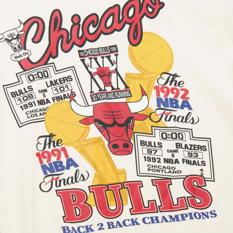 NBA CHAMPIONS TEE BULLS - VINTAGE WHITE - Image 3 NBA CHAMPIONS TEE BULLS - VINTAGE WHITE - Image 3