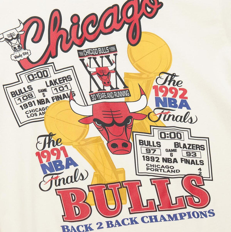 NBA CHAMPIONS TEE BULLS - VINTAGE WHITE - Image 4 NBA CHAMPIONS TEE BULLS - VINTAGE WHITE - Image 4