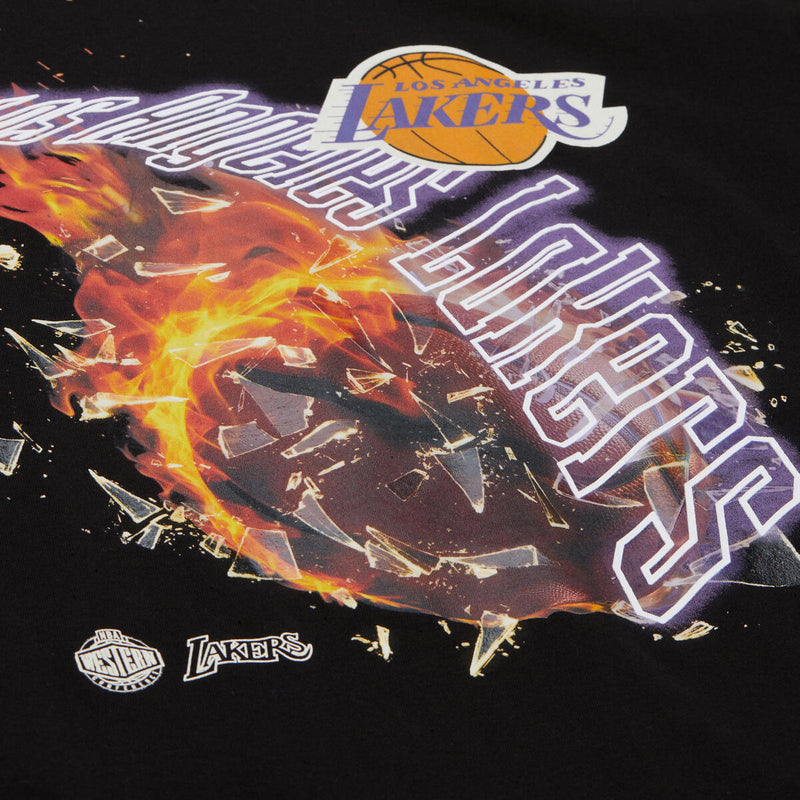 NBA BLAZE TEE LAKERS Black TP12212-LALBLCK - Image 3 NBA BLAZE TEE LAKERS Black TP12212-LALBLCK - Image 3