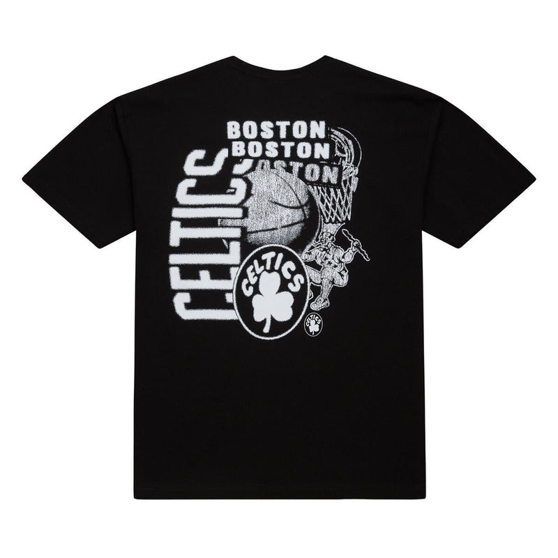 NBA OVERLAP TEE CELTICS Black TP12216-BCEBLCK - Image 2 NBA OVERLAP TEE CELTICS Black TP12216-BCEBLCK - Image 2