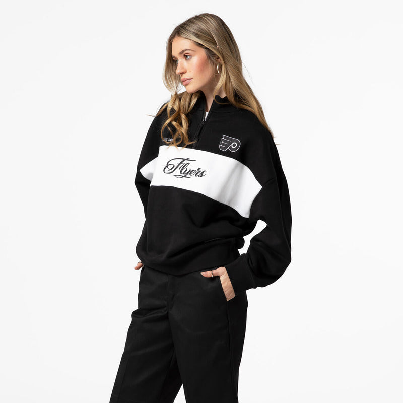 NHL WOMEN'S QUARTER ZIP FLYERS - Black - Image 7 NHL WOMEN'S QUARTER ZIP FLYERS - Black - Image 7