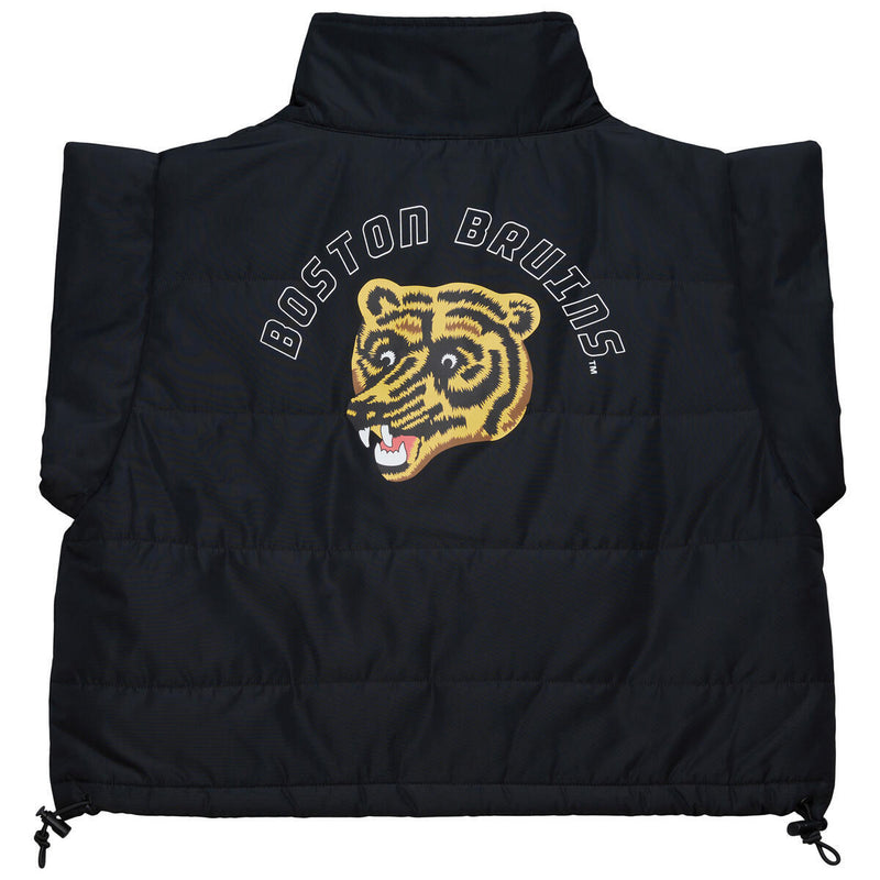 NHL WOMEN'S CROP PUFFER VEST BRUINS - Black - Image 2 NHL WOMEN'S CROP PUFFER VEST BRUINS - Black - Image 2