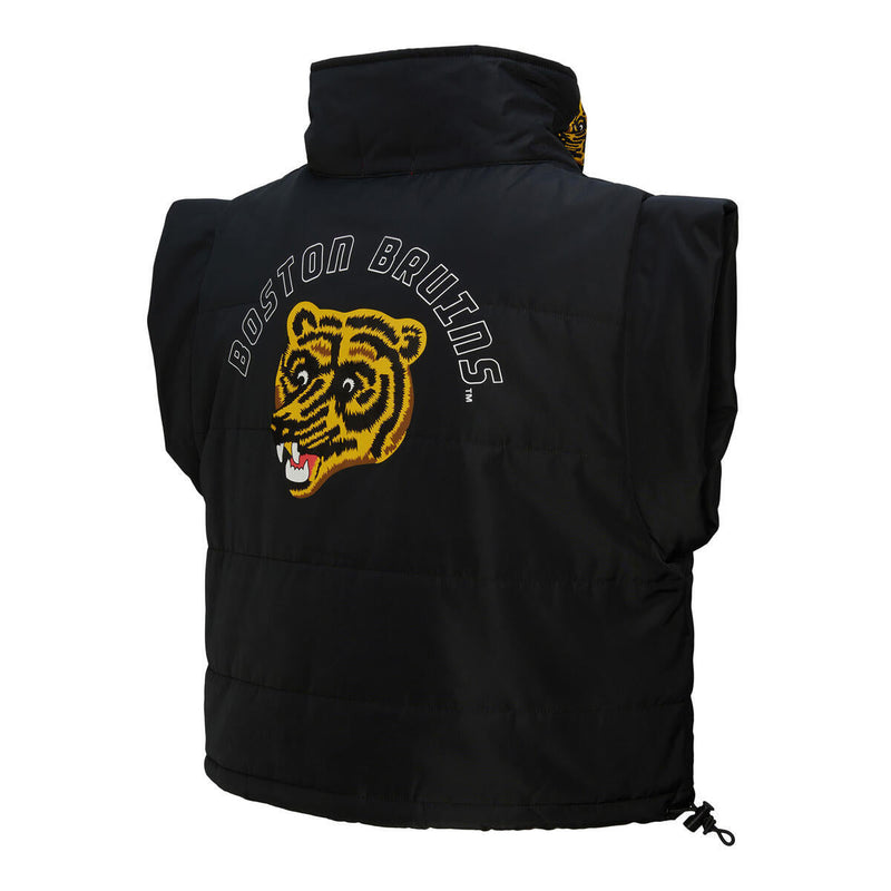 NHL WOMEN'S CROP PUFFER VEST BRUINS - Black - Image 7 NHL WOMEN'S CROP PUFFER VEST BRUINS - Black - Image 7