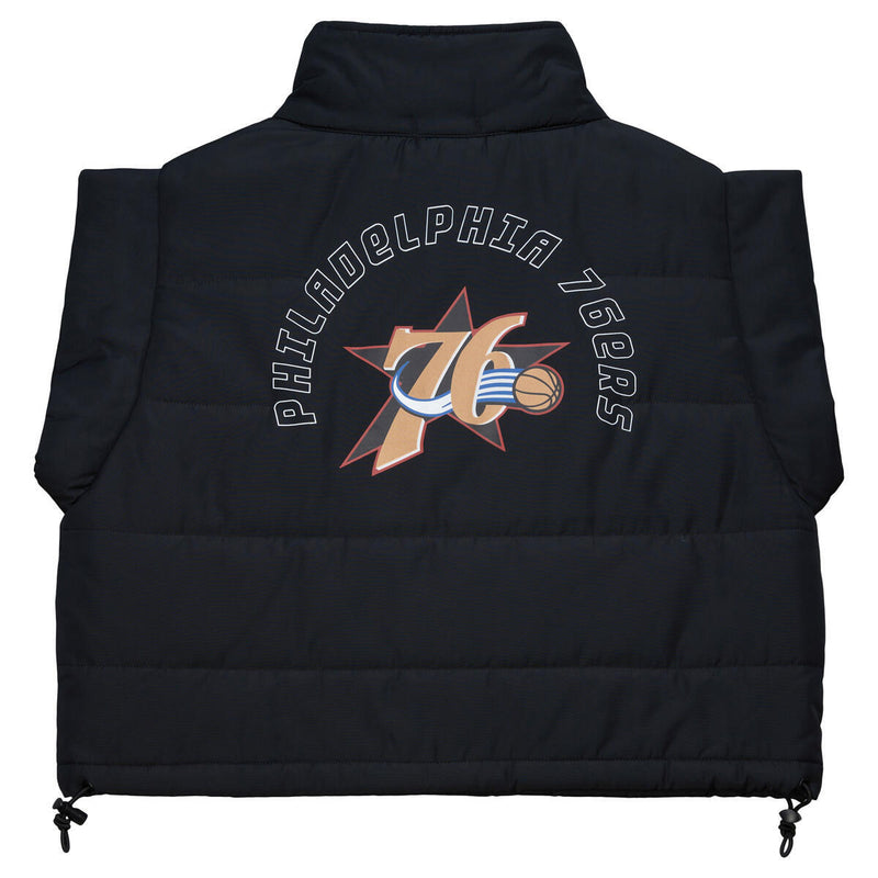 NBA WOMEN'S CROP PUFFER VEST 76ERS - Image 2 NBA WOMEN'S CROP PUFFER VEST 76ERS - Image 2