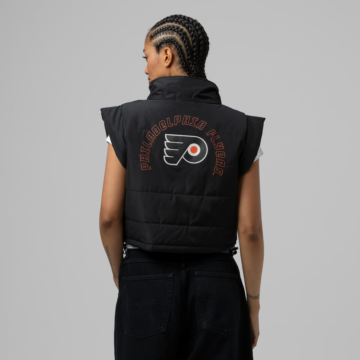 NHL WOMEN'S CROP PUFFER VEST FLYERS - Image 9