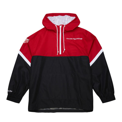 NHL TIE BREAKER LIGHTWEIGHT WINDBREAKER ANORAK CURRENT LOGO RED WINGS - Image 1
