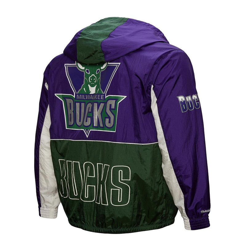 NBA BIG SHOT PREMIUM WINBREAKER VINTAGE LOGO BUCKS Multi-White ZF8070-MBUMTWH - Image 1 NBA BIG SHOT PREMIUM WINBREAKER VINTAGE LOGO BUCKS Multi-White ZF8070-MBUMTWH - Image 1