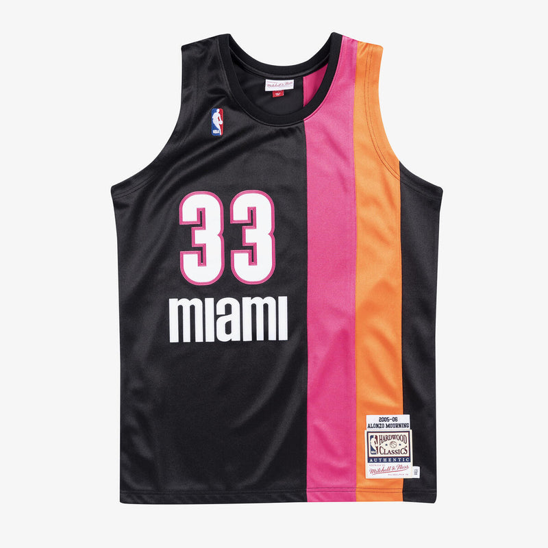 NBA AUTHENTIC ALTERNATE JERSEY HEAT 2005 ALONZO MOURNING - Image 1 NBA AUTHENTIC ALTERNATE JERSEY HEAT 2005 ALONZO MOURNING - Image 1