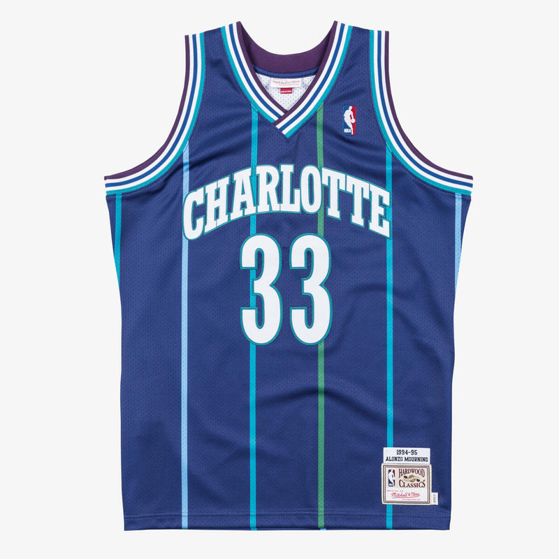 NBA AUTHENTIC JERSEY HORNETS 1994 ALONZO MOURNING - Image 1 NBA AUTHENTIC JERSEY HORNETS 1994 ALONZO MOURNING - Image 1