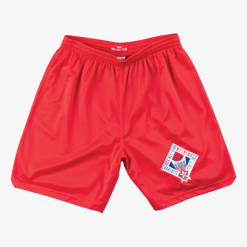 NBA PRACTICE SHORTS ALL-STAR 1991 Scarlet APSHGS18004-ASGSCAR91 - Image 1 NBA PRACTICE SHORTS ALL-STAR 1991 Scarlet APSHGS18004-ASGSCAR91 - Image 1