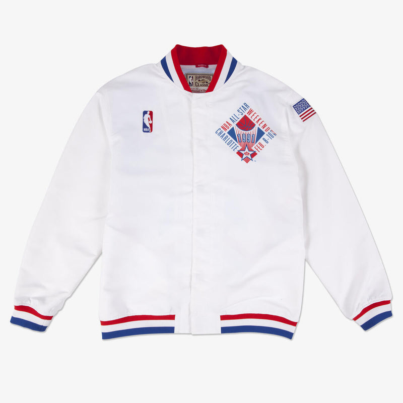 NBA AUTHENTIC WARM UP JACKET ALL-STAR EAST 91 White AWJKAC18012-ASEWHIT91 - Image 1 NBA AUTHENTIC WARM UP JACKET ALL-STAR EAST 91 White AWJKAC18012-ASEWHIT91 - Image 1