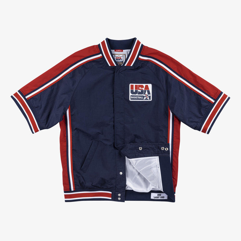 NBA AUTHENTIC WARM UP JACKET TEAM USA 1992 LARRY BIRD Navy AWJKGS18420-USANAVY92LBI - Image 1 NBA AUTHENTIC WARM UP JACKET TEAM USA 1992 LARRY BIRD Navy AWJKGS18420-USANAVY92LBI - Image 1