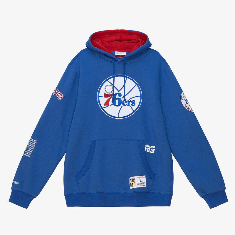 NBA TEAM ORIGINS FLEECE HOODIE 76ERS - Royal NBA TEAM ORIGINS FLEECE HOODIE 76ERS - Royal