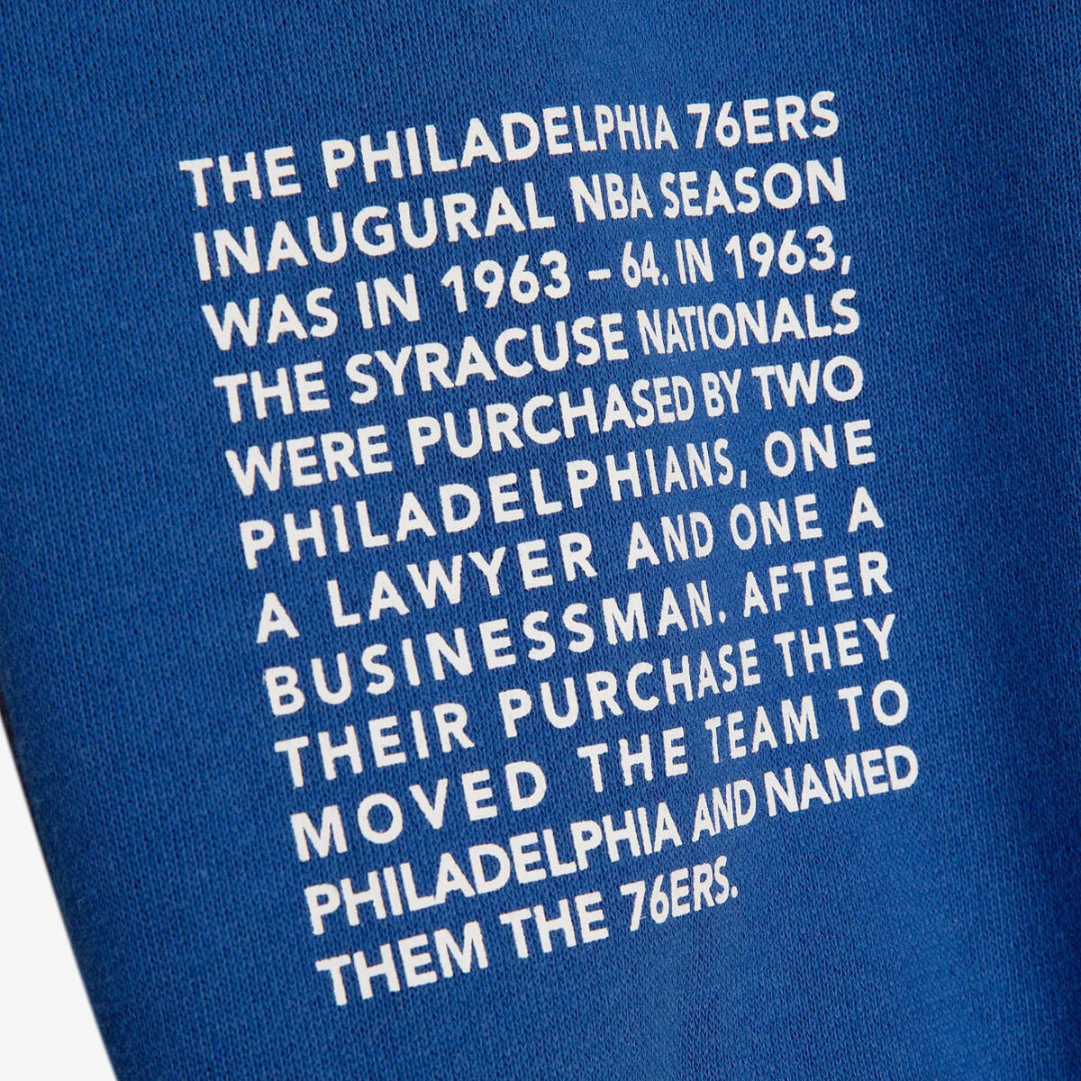 NBA TEAM ORIGINS FLEECE HOODIE 76ERS Royal FPHD4849-P76YYPPPROYA - Image 4