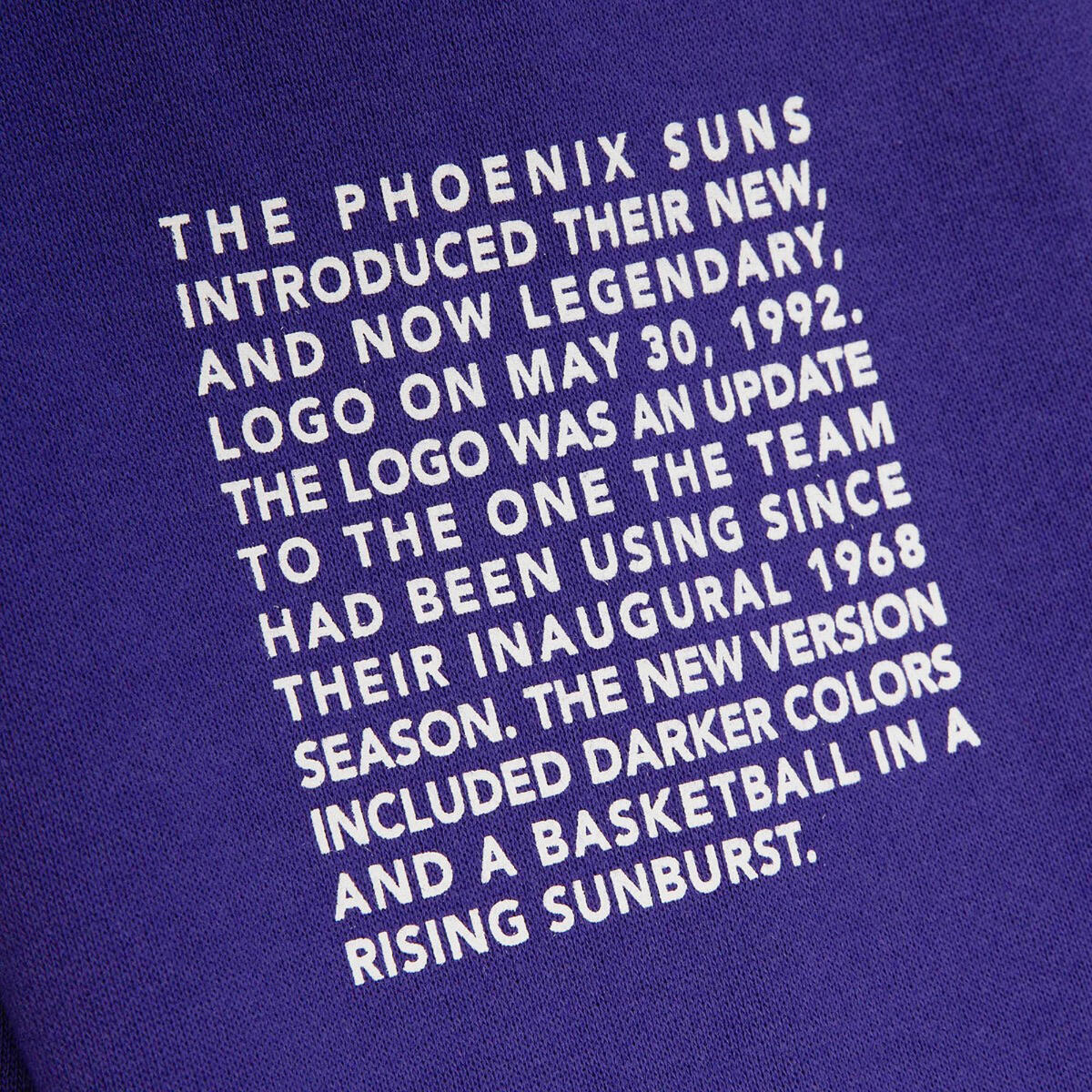 NBA TEAM ORIGINS FLEECE HOODIE SUNS Purple FPHD4849-PSUYYPPPPURP - Image 4