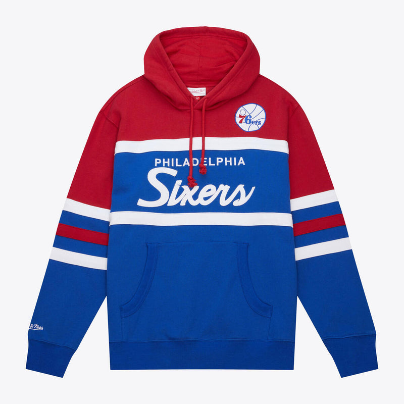 NBA HEAD COACH HOODIE 76ERS - Red-Royal NBA HEAD COACH HOODIE 76ERS - Red-Royal