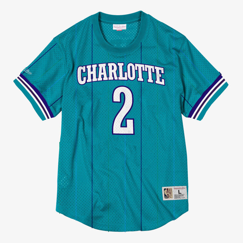 NBA N&N MESH TOP HORNETS 1992 LARRY JOHNSON - Image 1 NBA N&N MESH TOP HORNETS 1992 LARRY JOHNSON - Image 1