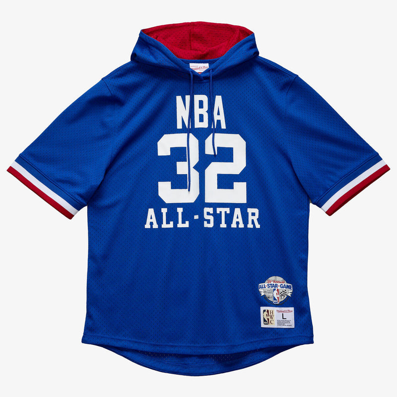 NBA N&N MESH SS HOODIE ALL-STAR 1985 MAGIC JOHNSON Royal NNMPSC19045-ASWROYA85EJH - Image 1 NBA N&N MESH SS HOODIE ALL-STAR 1985 MAGIC JOHNSON Royal NNMPSC19045-ASWROYA85EJH - Image 1