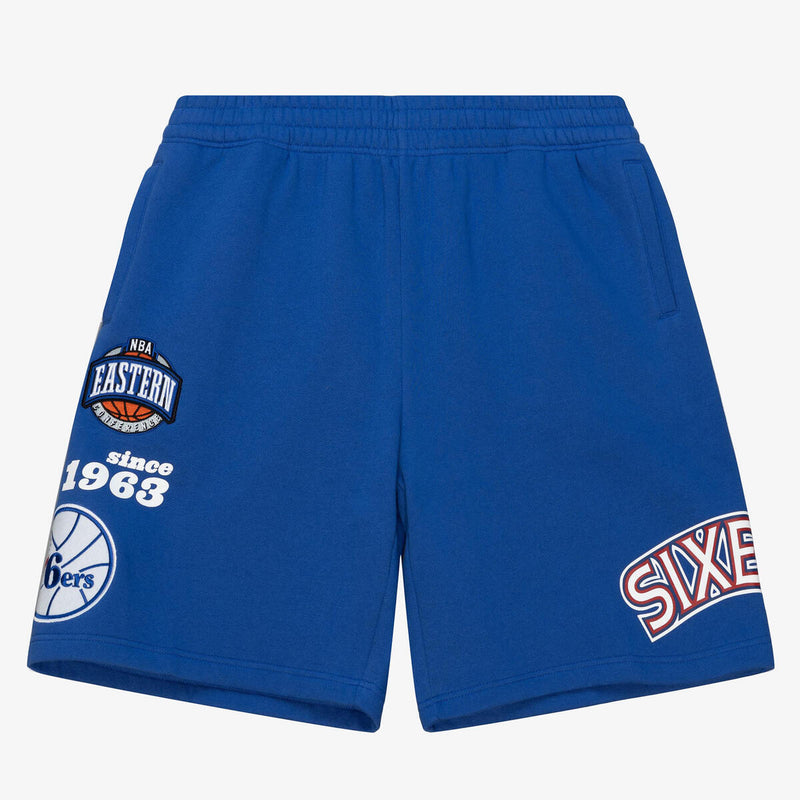 NBA TEAM ORIGINS FLEECE SHORTS 76ERS - Royal NBA TEAM ORIGINS FLEECE SHORTS 76ERS - Royal