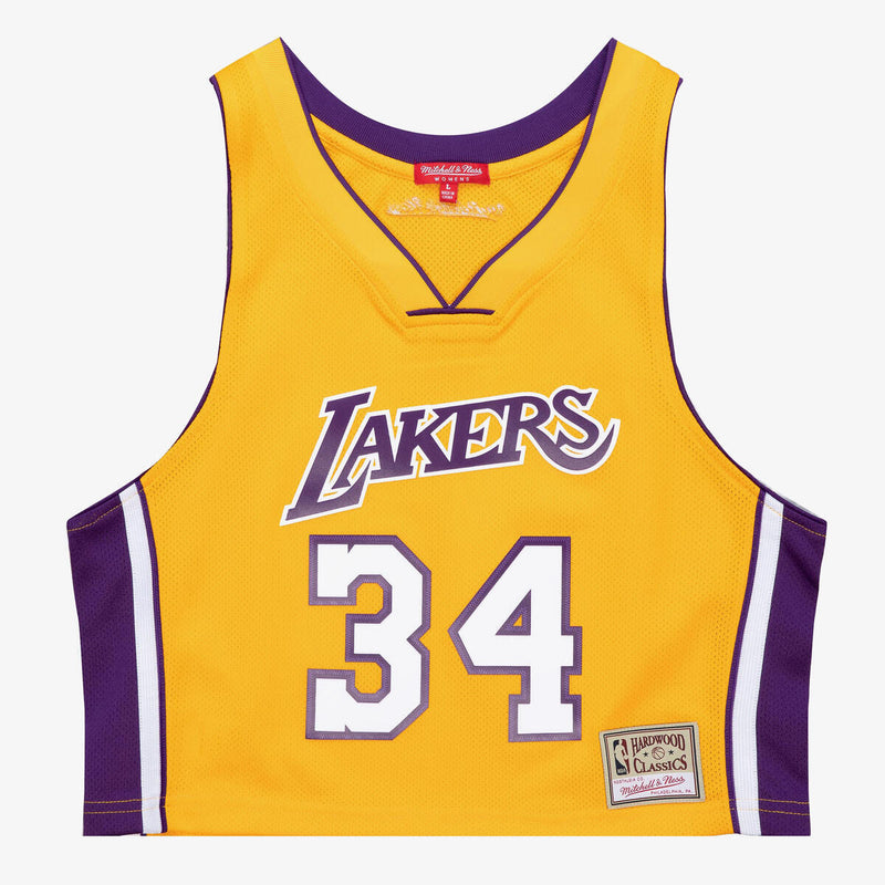 NBA WOMEN'S N&N CROP TANK LAKERS 1999 SHAQUILLE O'NEAL - Image 1 NBA WOMEN'S N&N CROP TANK LAKERS 1999 SHAQUILLE O'NEAL - Image 1