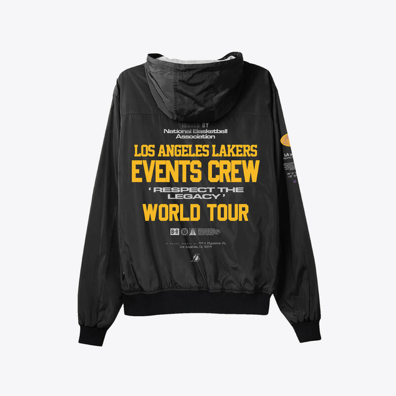 NBA CREW JACKET LAKERS Black WUJKBR1005-LALBLCK - Image 2 NBA CREW JACKET LAKERS Black WUJKBR1005-LALBLCK - Image 2