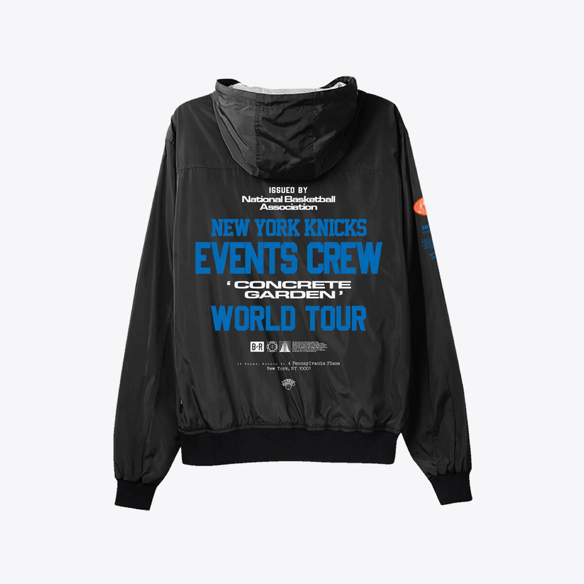 NBA CREW JACKET KNICKS Black WUJKBR1035-NYKBLCK - Image 2