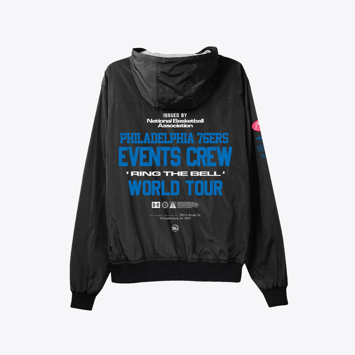 NBA CREW JACKET 76ERS - Black - Image 2