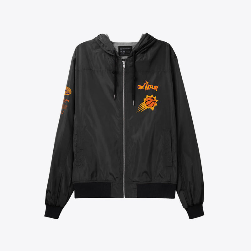NBA CREW JACKET SUNS Black WUJKBR1047-PSUBLCK - Image 1 NBA CREW JACKET SUNS Black WUJKBR1047-PSUBLCK - Image 1