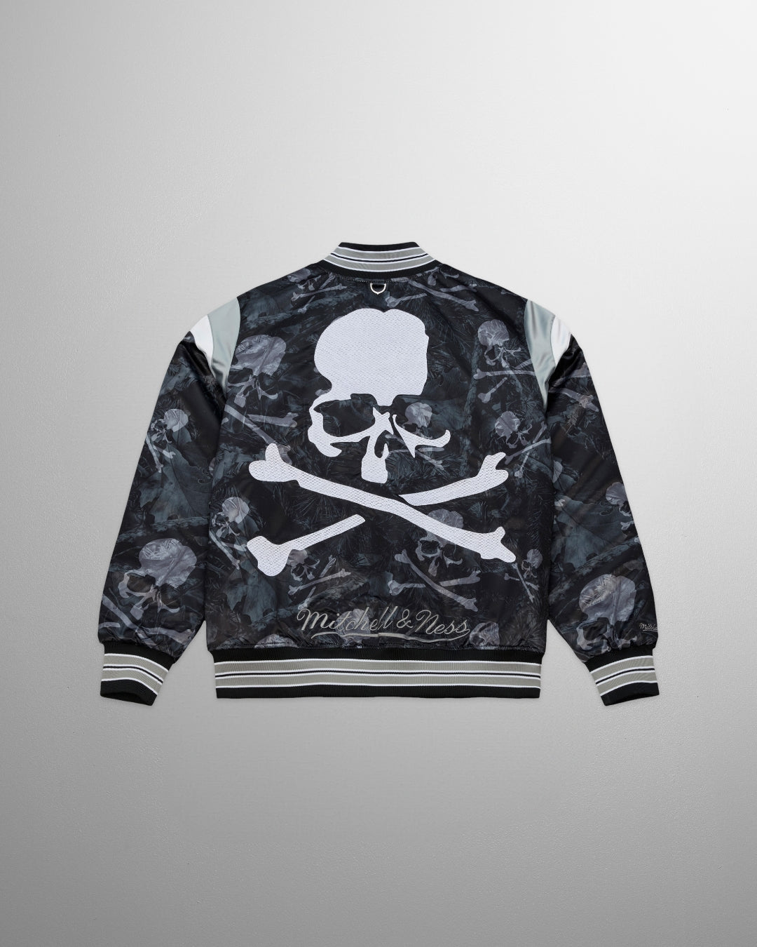 MASTERMIND X M&N PRINT SATIN JACKET