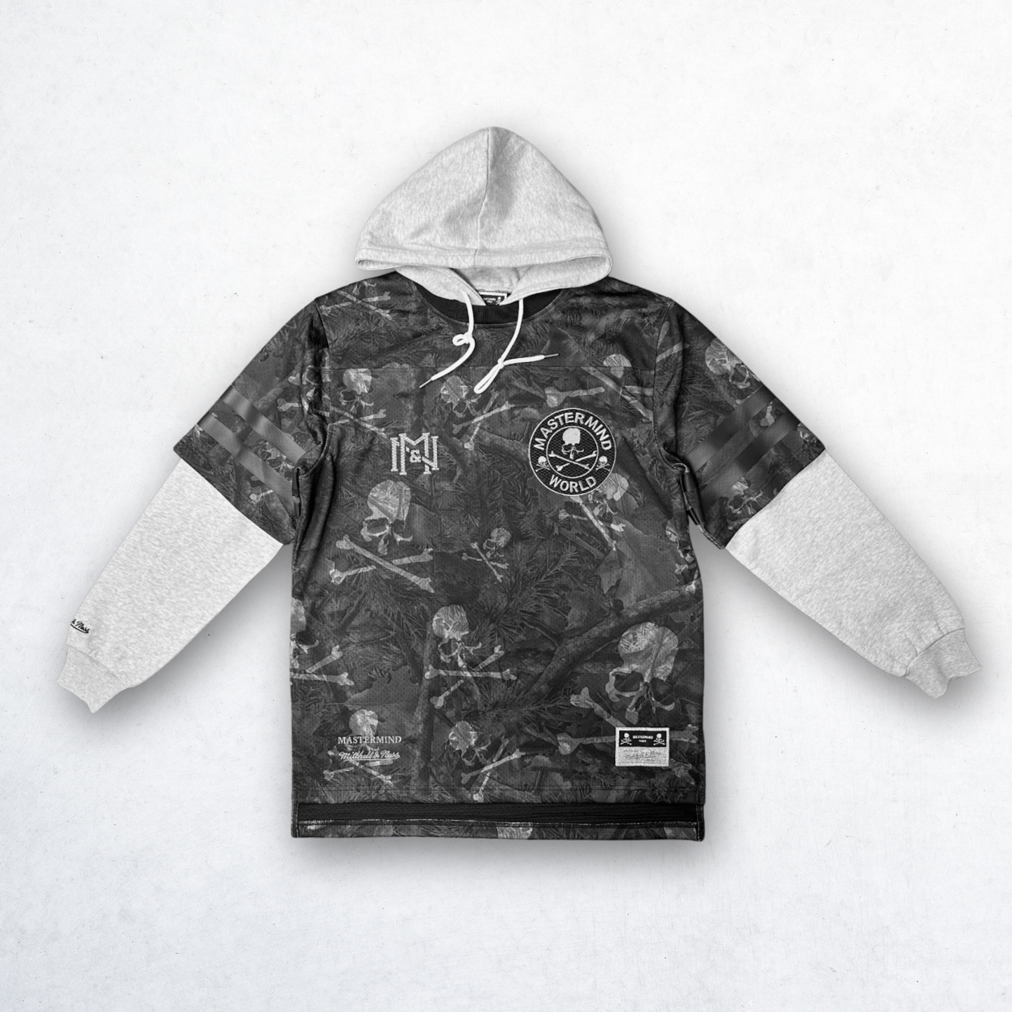 MASTERMIND X M&N PRINT HOODED JERSEY