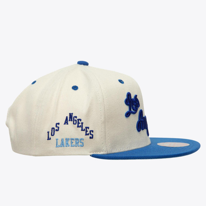 NBA SAIL 2 TONE SNAPBACK HWC LAKERS - Off White - Image 3