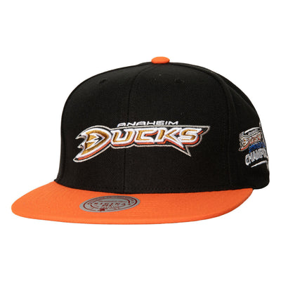 NHL 2 TONE SIDE PATCH SNAPBACK DUCKS Black-Orange 6HSSLR22462-ADUBKOR - Image 4