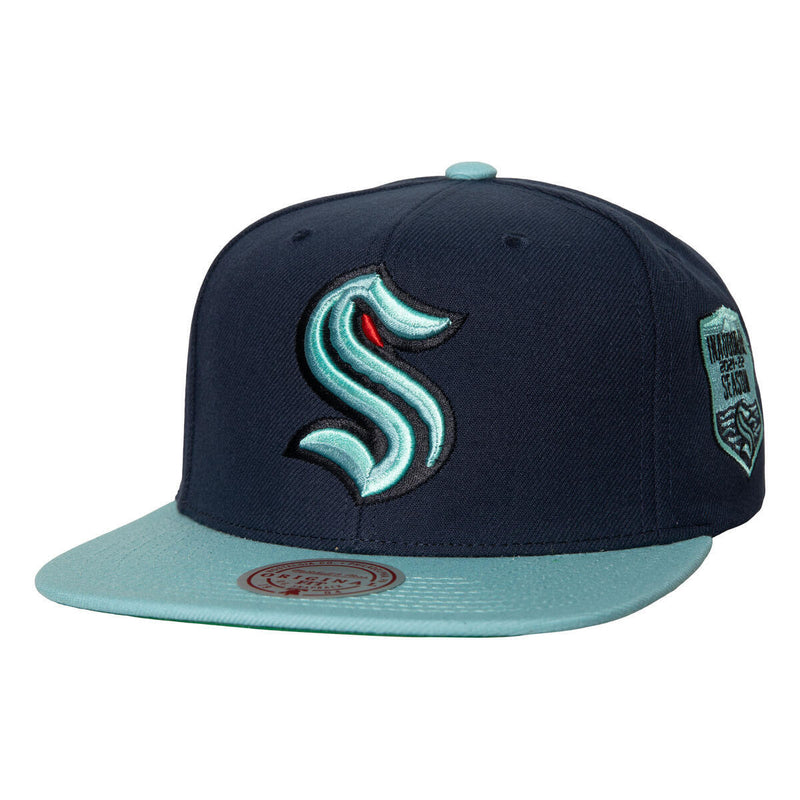 NHL 2 TONE SIDE PATCH SNAPBACK KRAKEN Navy 6HSSLR22462-SKRNAVY - Image 4
