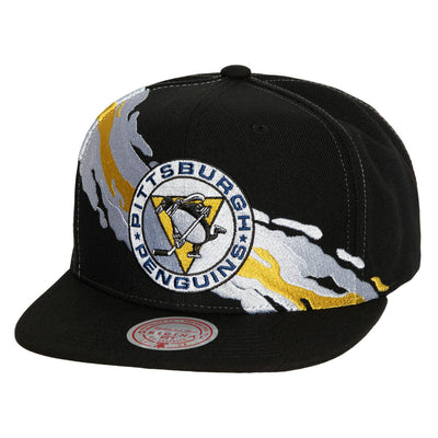 NHL VINTAGE PAINTBRUSH SNAPBACK PENGUINS Black 6HSSSH22087-PPEBLCK - Image 1