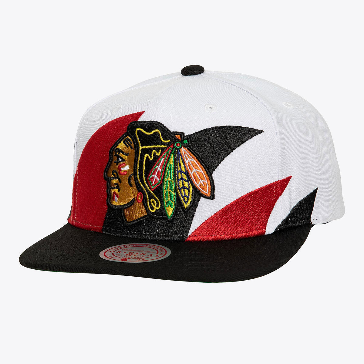 NHL VINTAGE SHARKTOOTH SNAPBACK BLACKHAWKS White 6HSSSH22088-CBHWHIT - Image 3