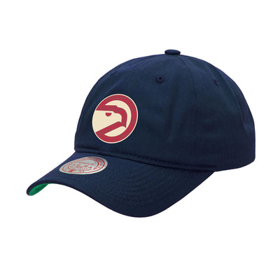 NBA OVER PATCH DAD HAT HAWKS Navy 6LUXLR22418-AHANAVY - Image 2