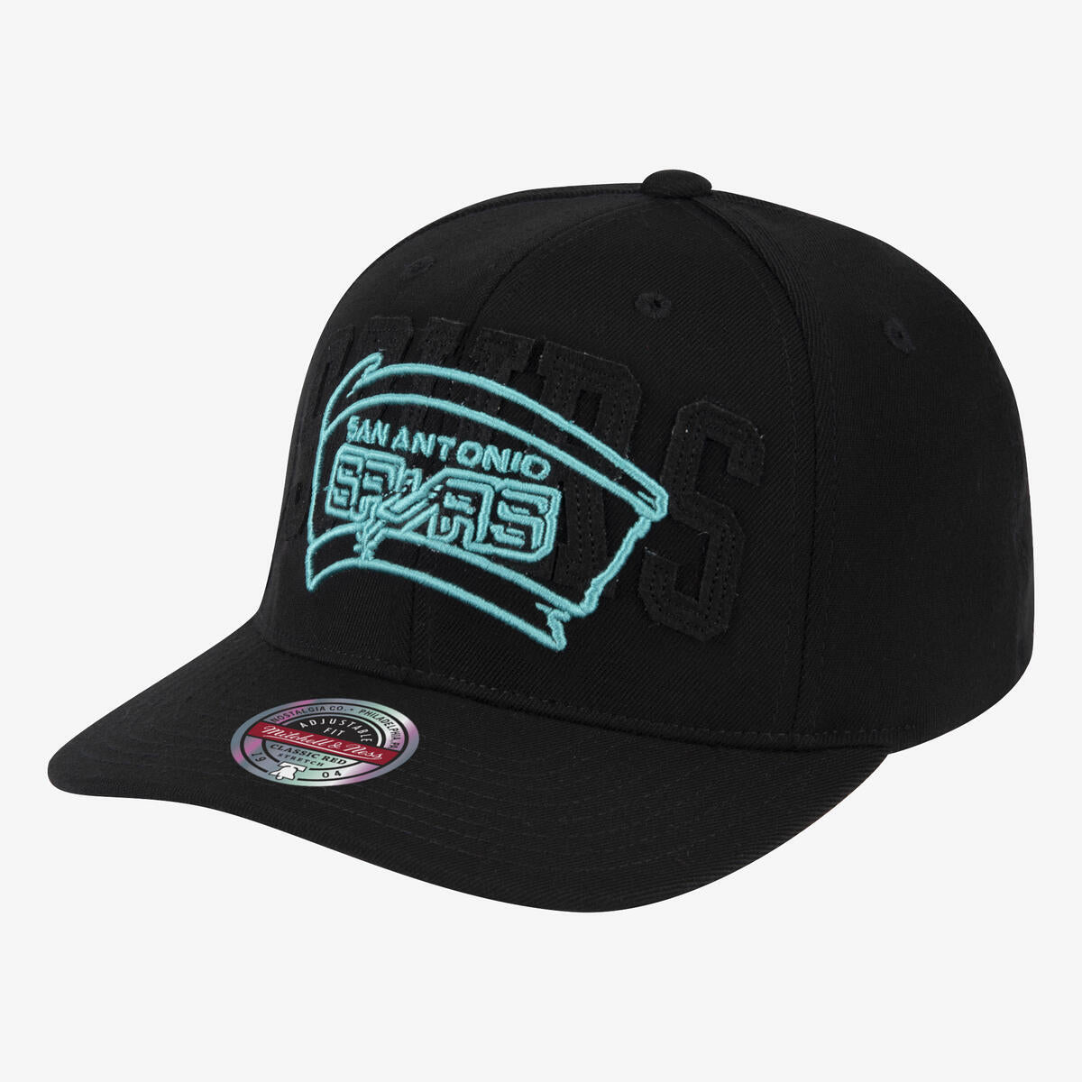 NBA DOUBLE TRIPLE STRETCH SNAPBACK HWC SPURS - Black