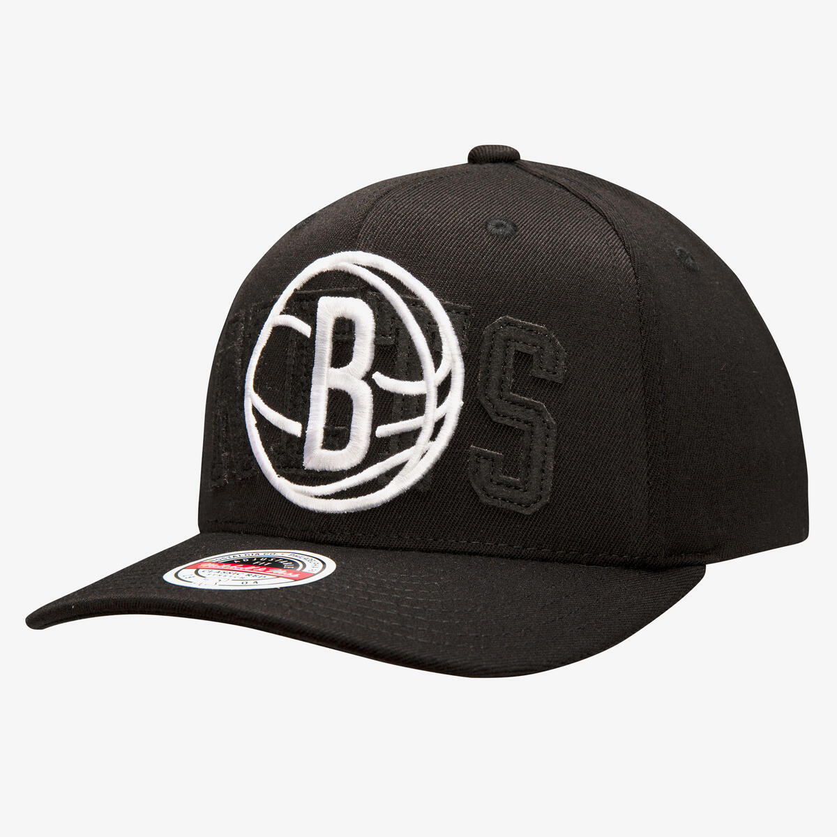 NBA DOUBLE TRIPLE STRETCH SNAPBACK NETS - Black