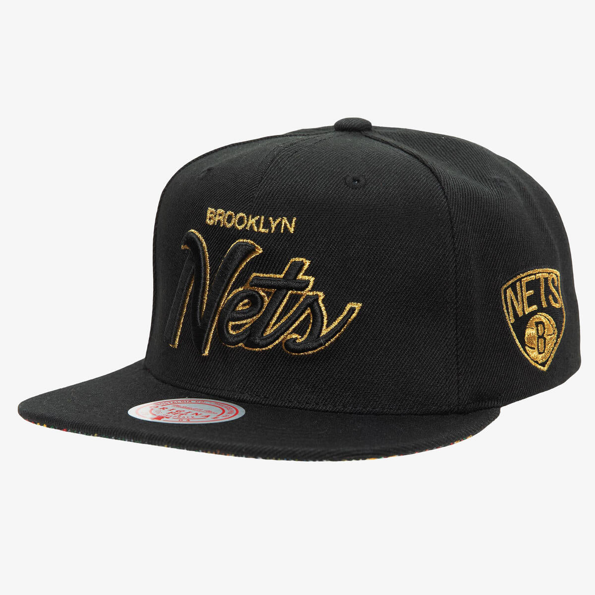 NBA BHM SCRIPT SNAPBACK NETS - Black