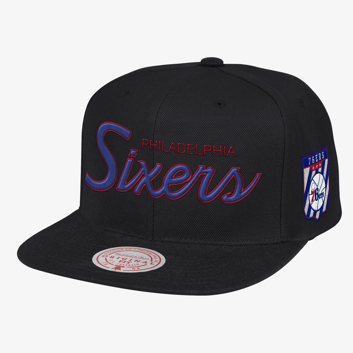 NBA PINK UNDER SCRIPT SNAPBACK HWC 76ERS - Black