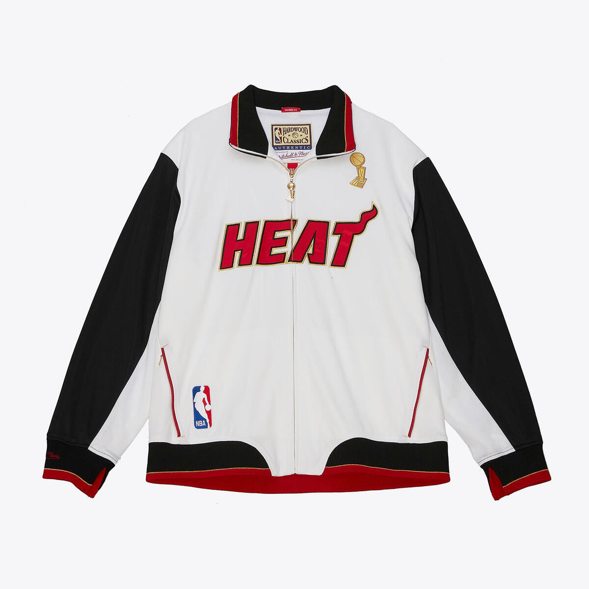 NBA CHAMPIONSHIP JACKET HEAT 2012 White AFZJ4937-MHE12PPPWHIT - Image 1