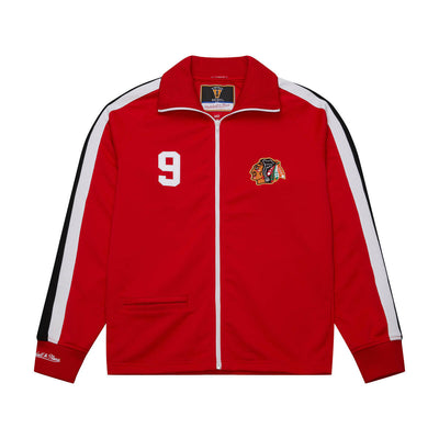 NHL WARM UP JACKET BLACKHAWKS 1971 BOBBY HULL Red AFZJ6248-CBH71BHURED1 - Image 6