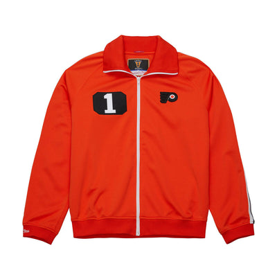 NHL WARM UP JACKET FLYERS 1974 BERNIE PARENT Orange AFZJ6249-PFL74BPAORAN - Image 1