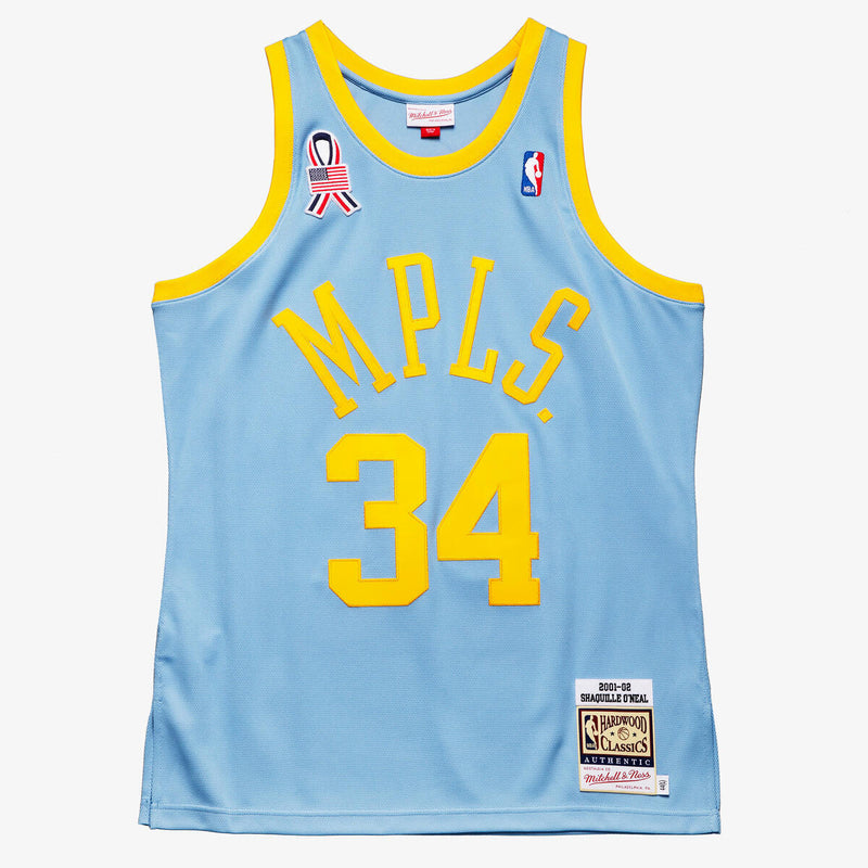 NBA AUTHENTIC JERSEY LAKERS 2001 - Columbia Blue - Image 1