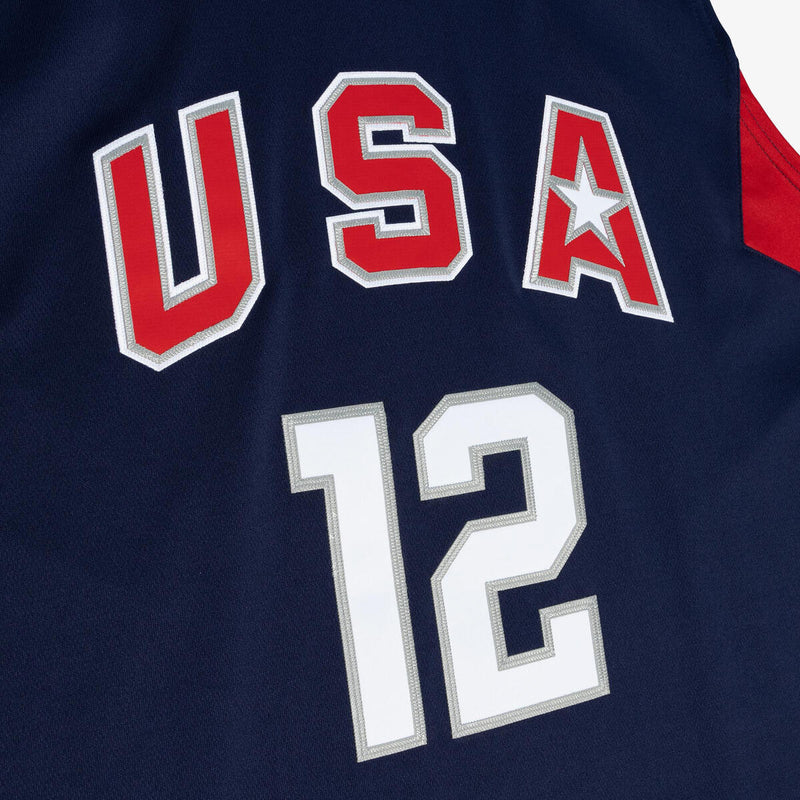 NBA DARK JERSEY USA 2008 CHRIS BOSH - Navy - Image 3