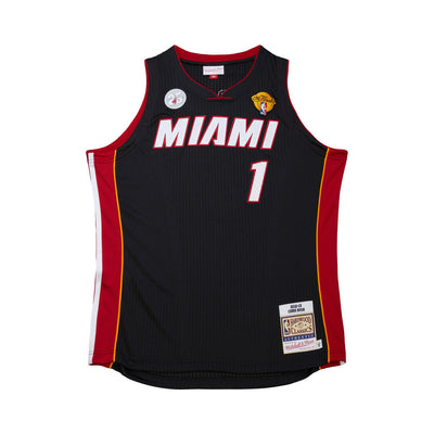NBA ROAD FINALS JERSEY HEAT 2012 CHRIS BOSH - Black - Image 1
