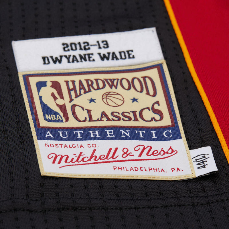 NBA ROAD FINALS JERSEY HEAT 2012 DWYNE WADE - Black - Image 6